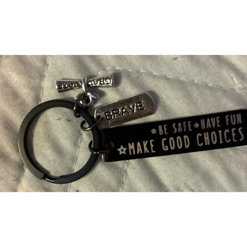 NEW Be Good, Stay Safe, Make Good Choices Graduate Gift Keychain